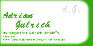 adrian gulrich business card